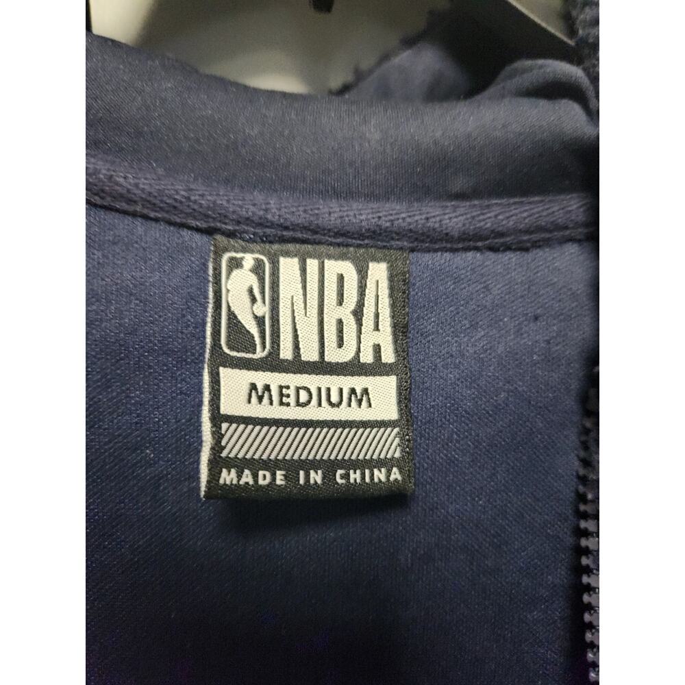 NBA Sherpa Full Zip Jacket w Hood, Men's Size M, Blue NWOT $80 Retail Cozy Warm - Picture 4 of 9